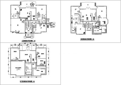 別墅建筑中央空調工程系統設計CAD施工圖——建筑裝飾工程設計及施工一體化方案